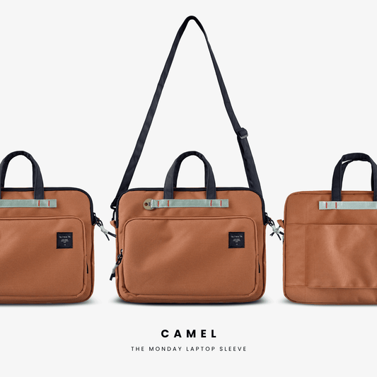 The Monday laptop bag - Camel