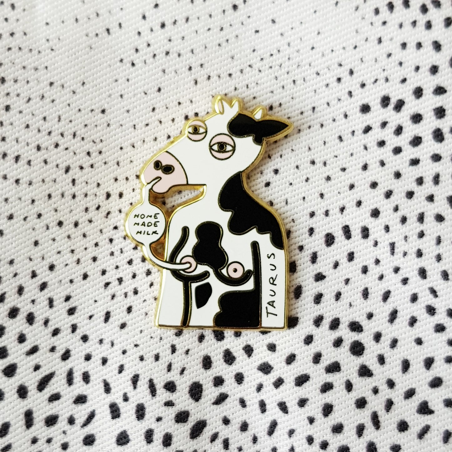Taurus zodiac enamel pin