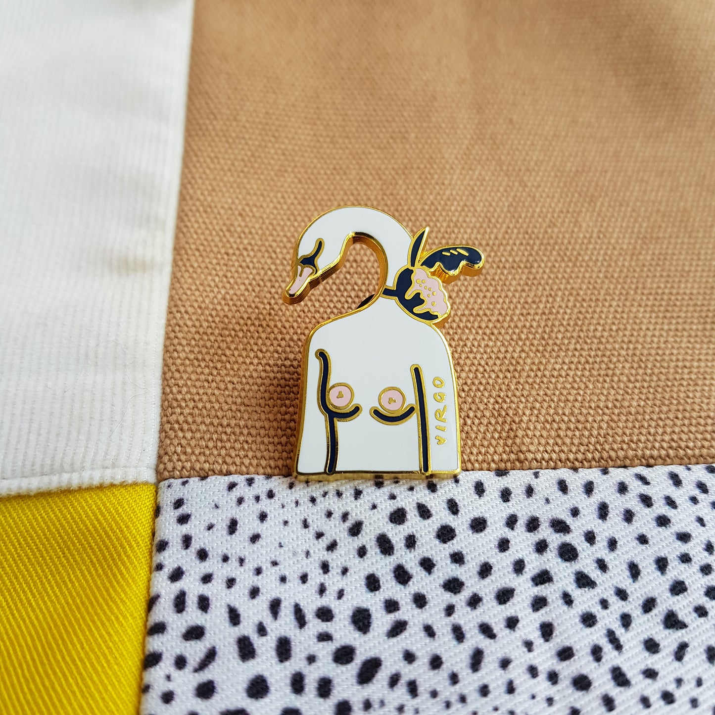 Virgo zodiac enamel pin