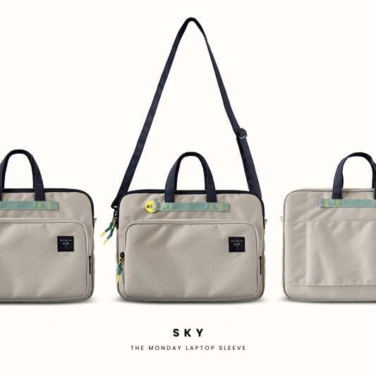 The Monday laptop bag - Sky