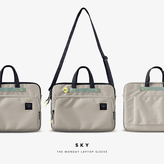 The Monday laptop bag - Sky