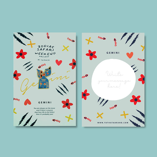 Gemini zodiac enamel pin