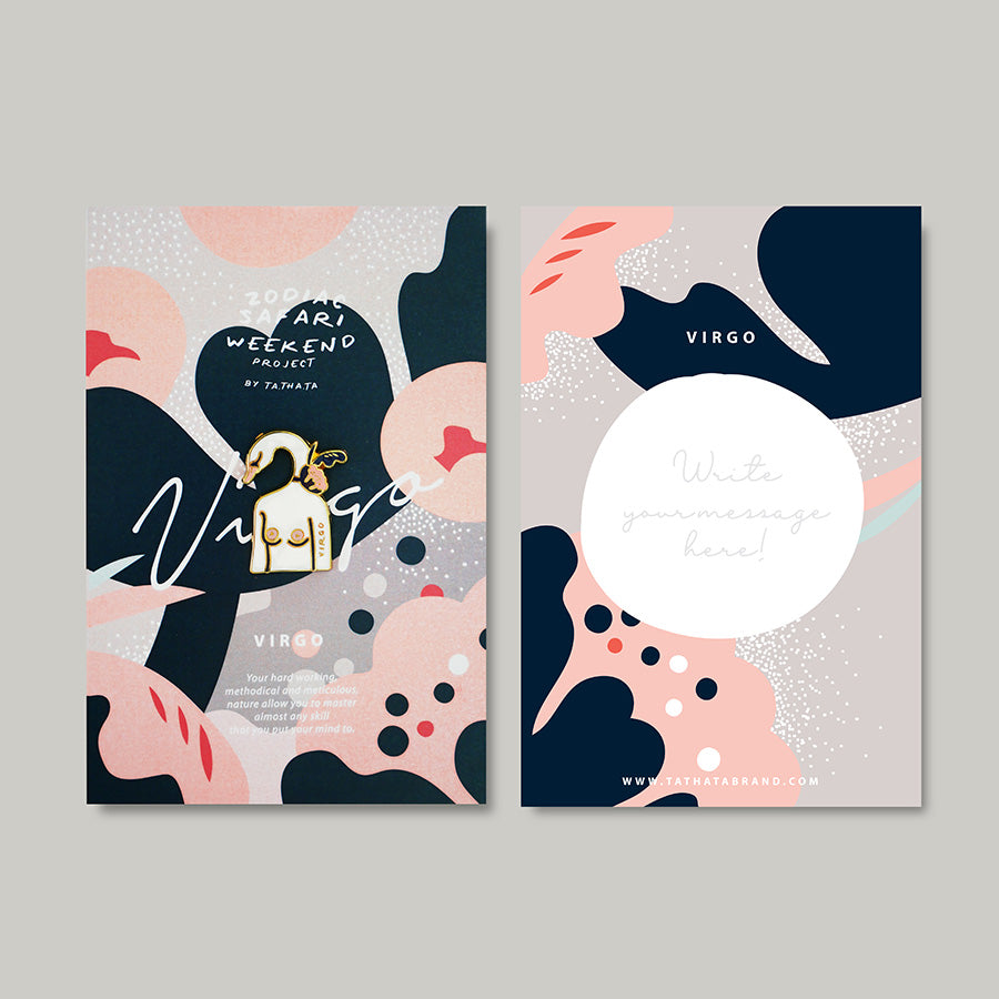 Virgo zodiac enamel pin