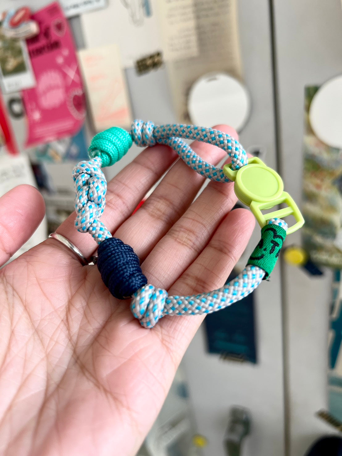 Breakaway Braided Nylon Cat Collar : Cool Surf Cat Ramen Collar