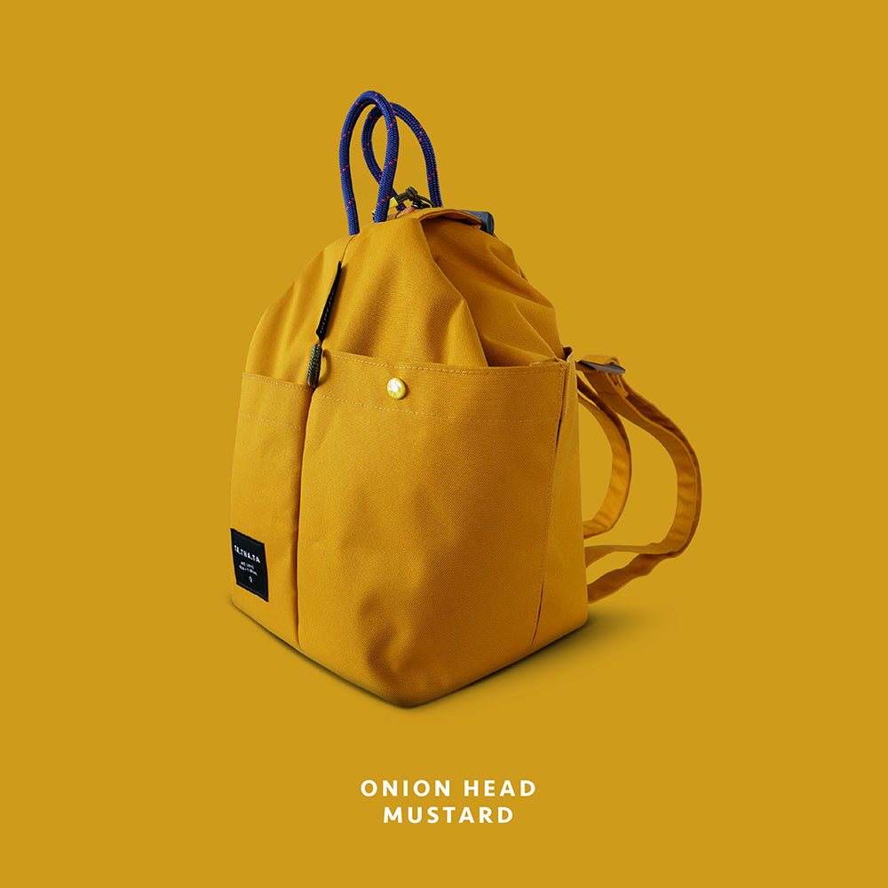 Onion head relife mustard bag