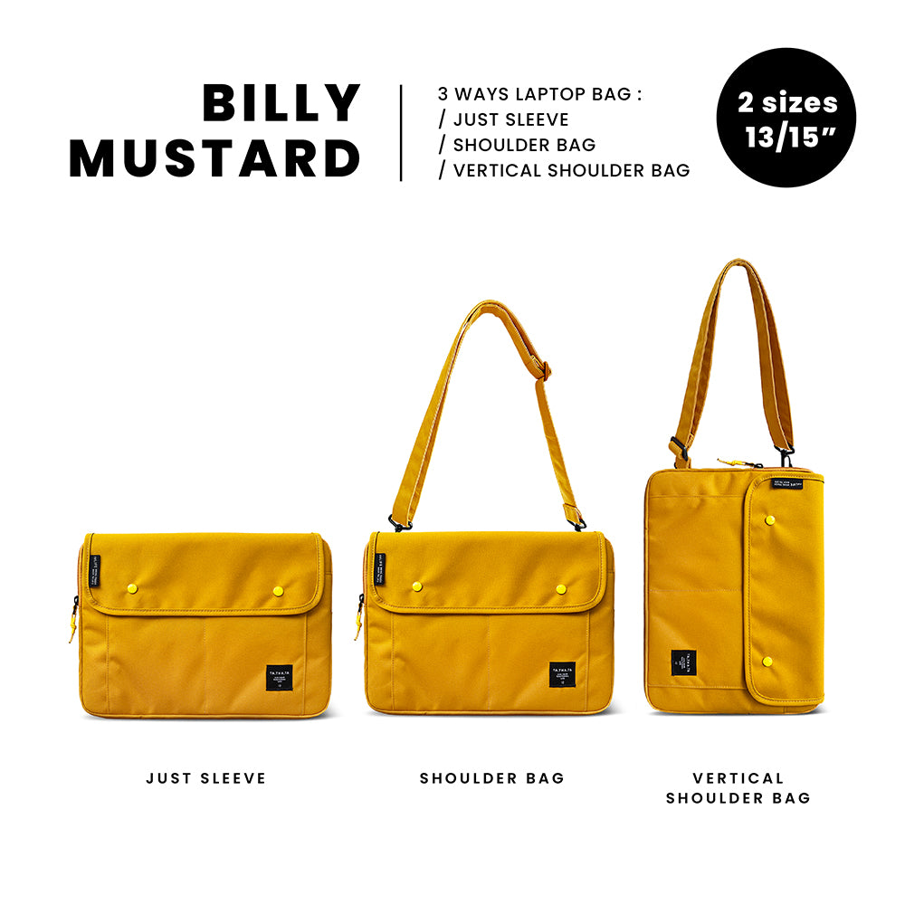 Billy relife mustard laptop bag