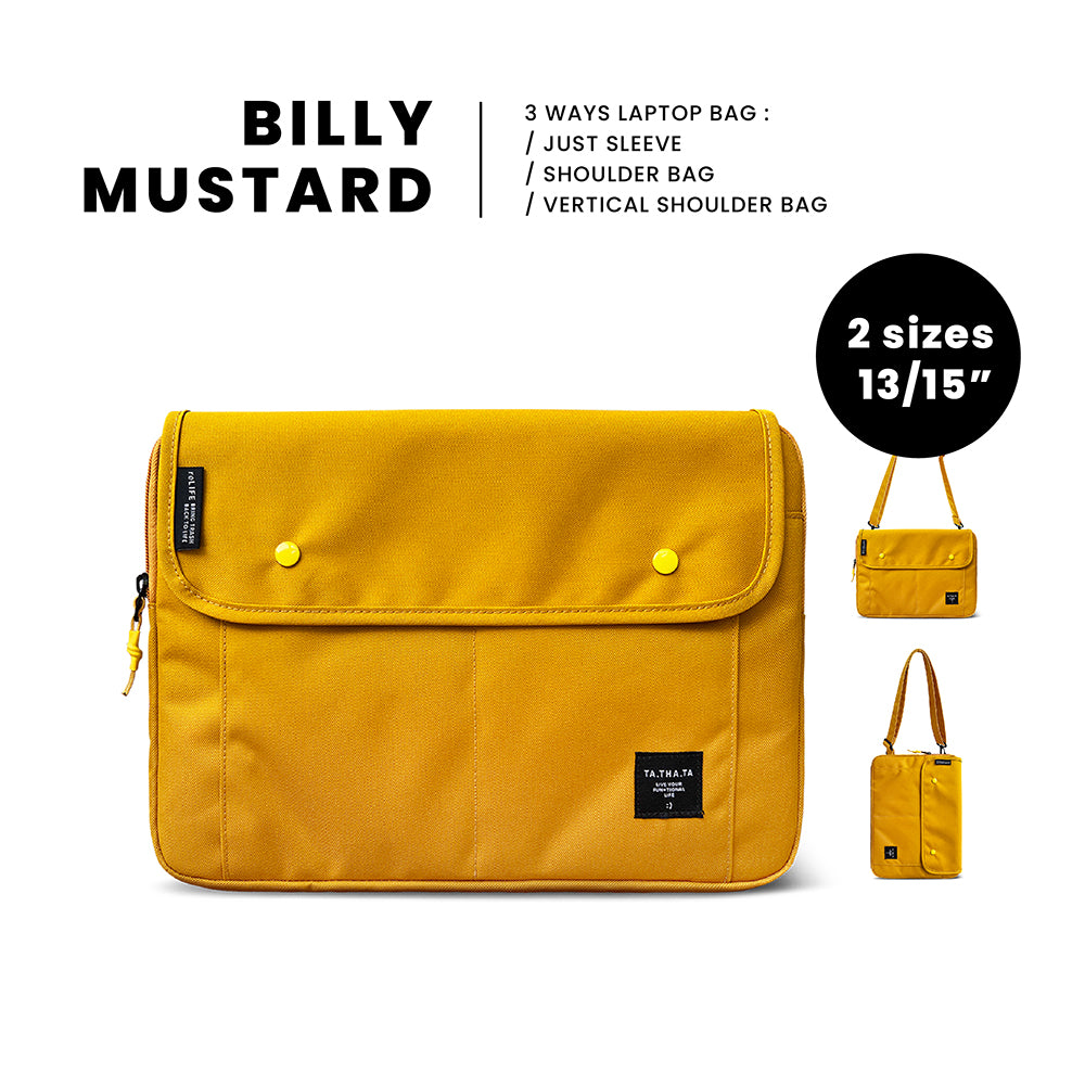 Billy relife mustard laptop bag