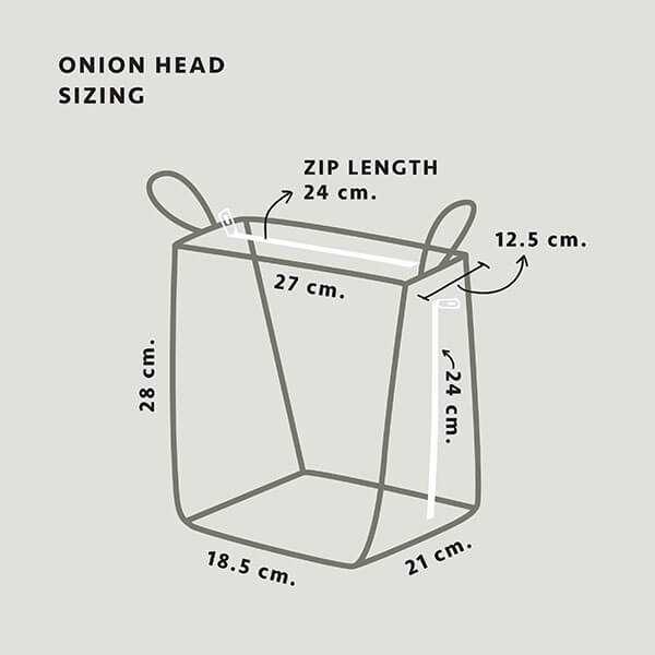 Onion head relife mustard bag