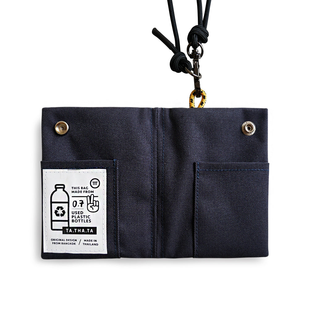 Hop relife charcoal navy wallet lanyard