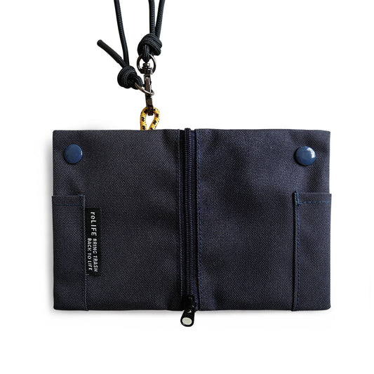Hop relife charcoal navy wallet lanyard