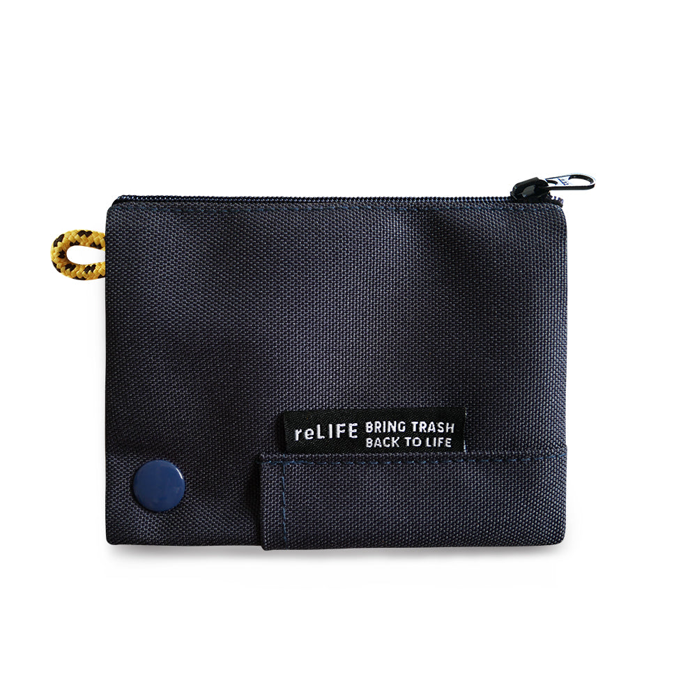 Hop relife charcoal navy wallet lanyard