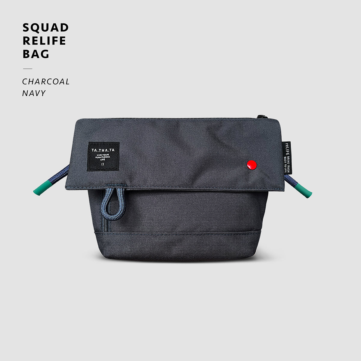 Squad relife charcoal navy sling bag