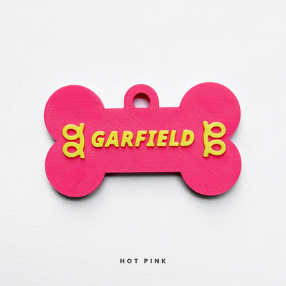Custom Bone Pet Name Tag