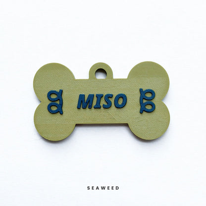 Custom Bone Pet Name Tag