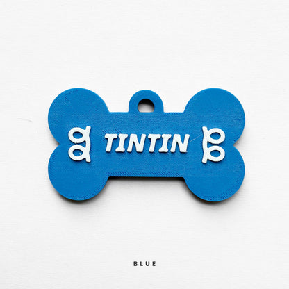 Custom Bone Pet Name Tag