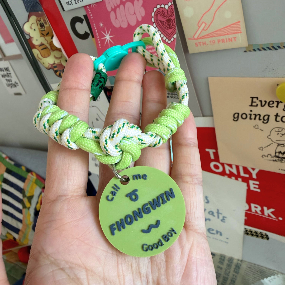Lucky Windmill Breakaway Braided Nylon Cat Collar