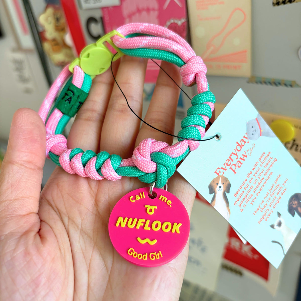 Lucky Windmill Breakaway Braided Nylon Cat Collar