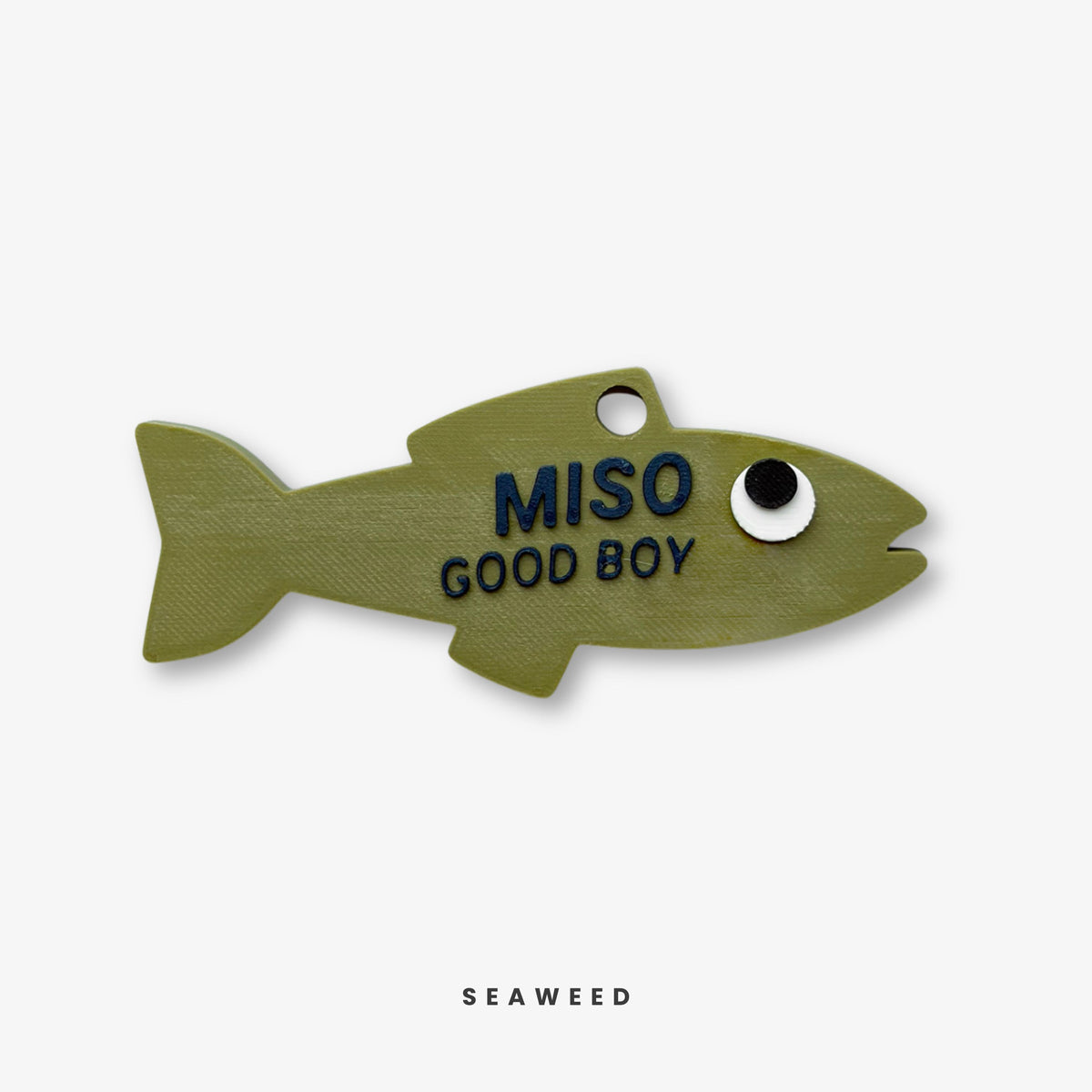 Custom Fish Pet Name Tag