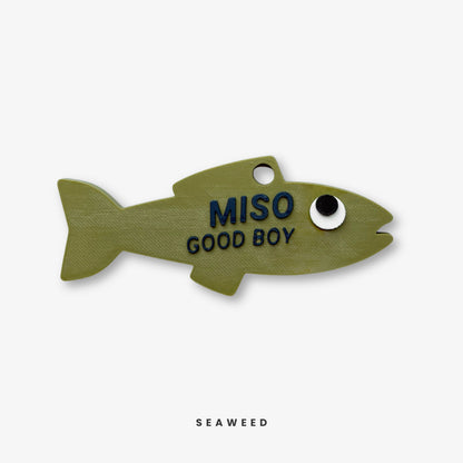Custom Fish Pet Name Tag