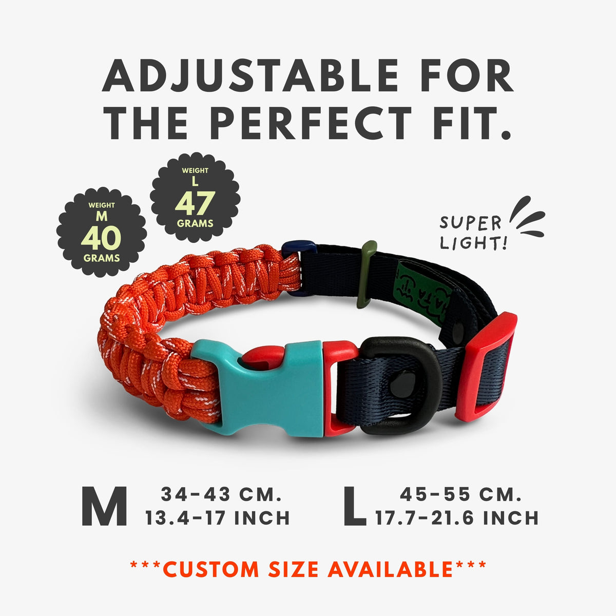 Paracord Dog Collar | Medium & Large