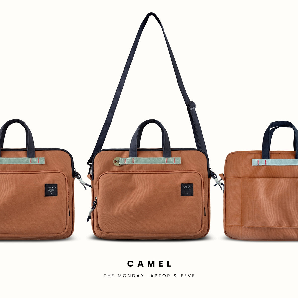 The Monday laptop bag - Camel