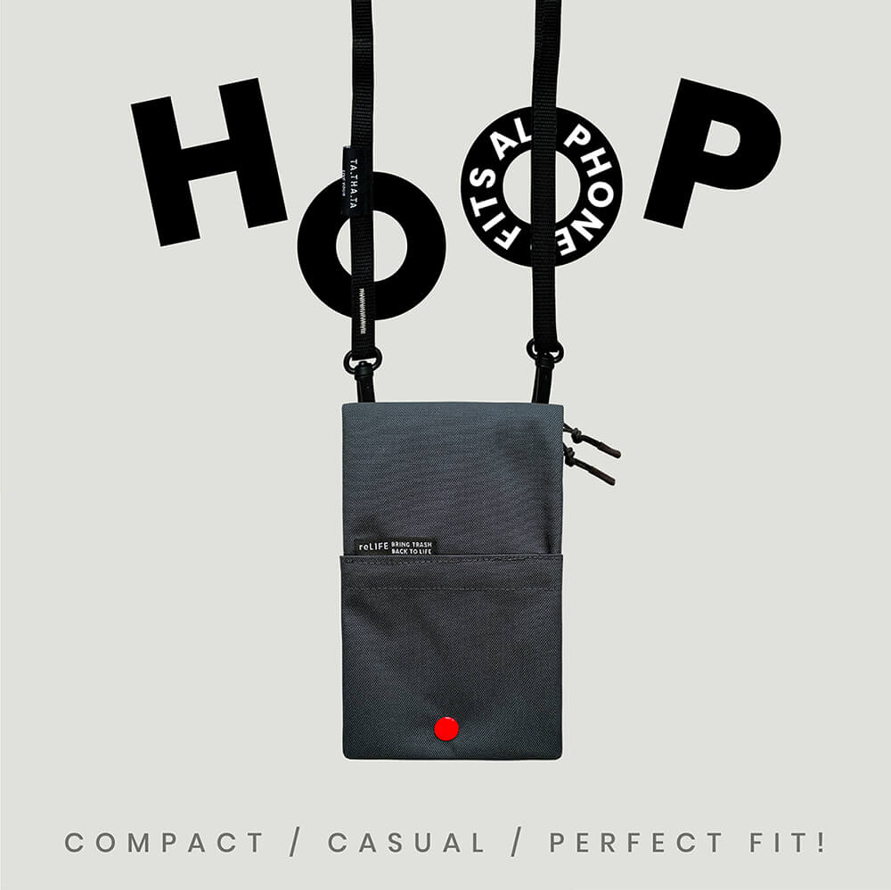 Hoop relife charcoal navy sling bag