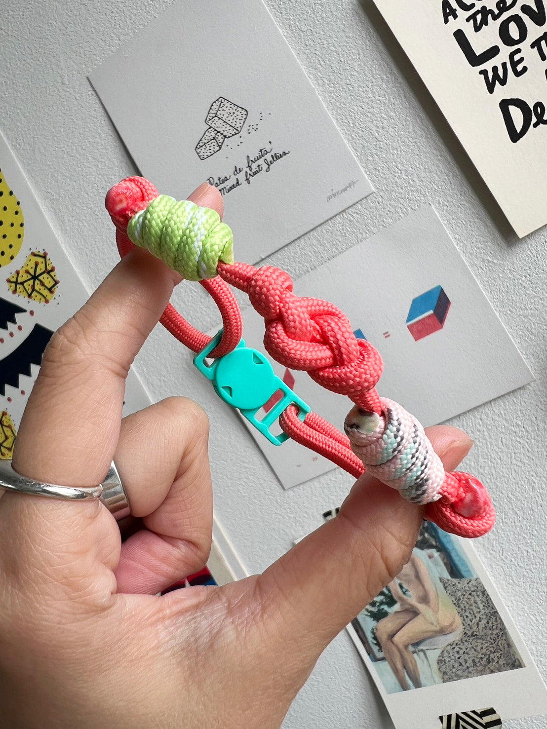 Breakaway Braided Nylon Cat Collar : Tropical Punch Cat Ramen Collar