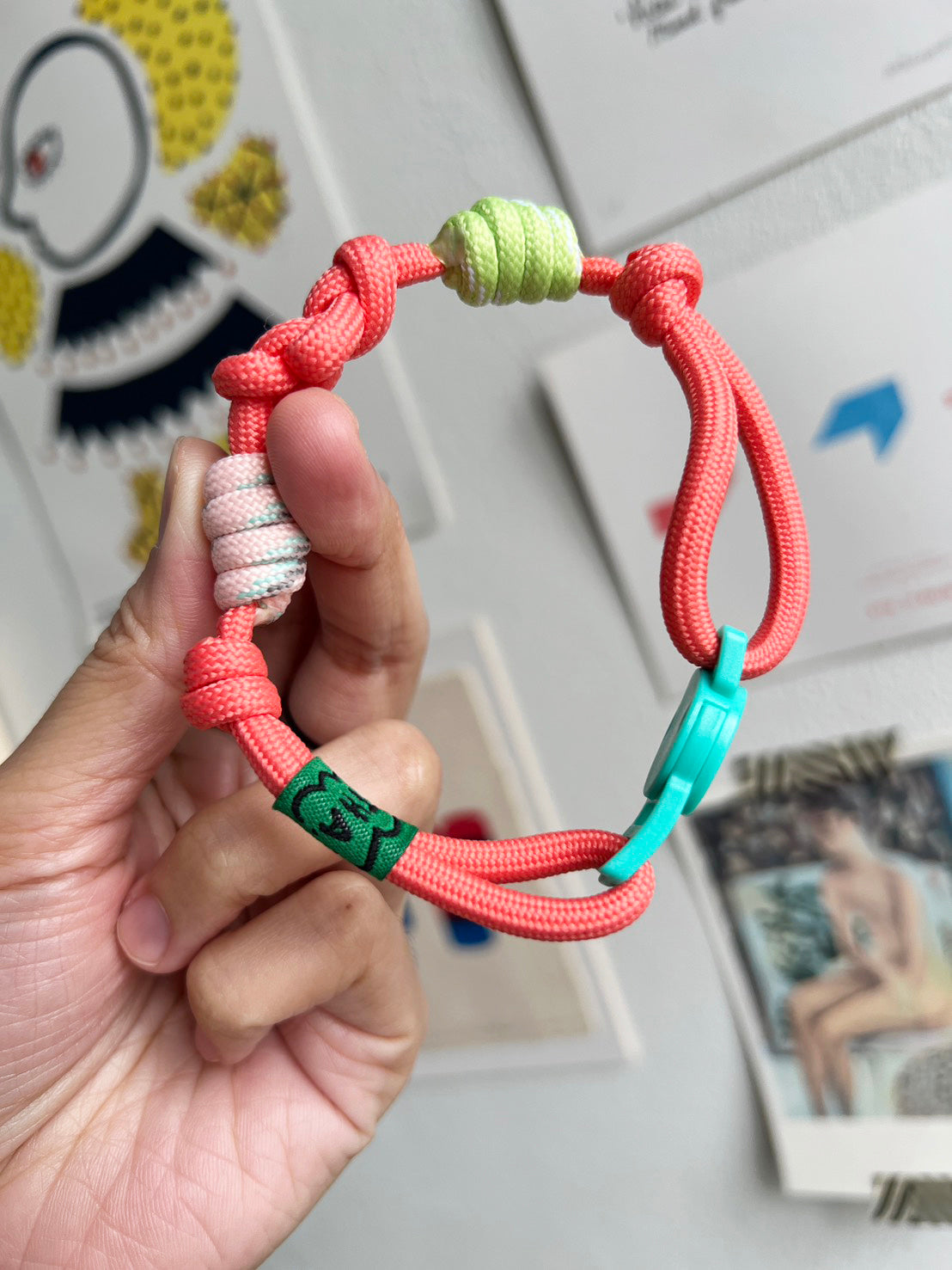 Breakaway Braided Nylon Cat Collar : Tropical Punch Cat Ramen Collar