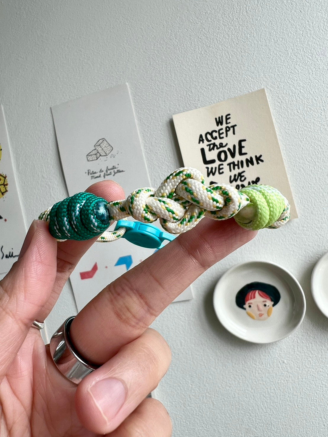 Breakaway Braided Nylon Cat Collar : Tennis Lover Cat Ramen Collar