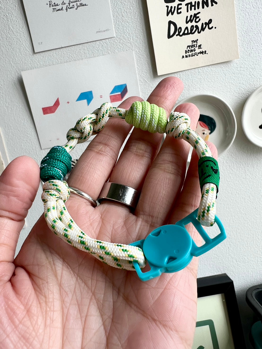 Breakaway Braided Nylon Cat Collar : Tennis Lover Cat Ramen Collar