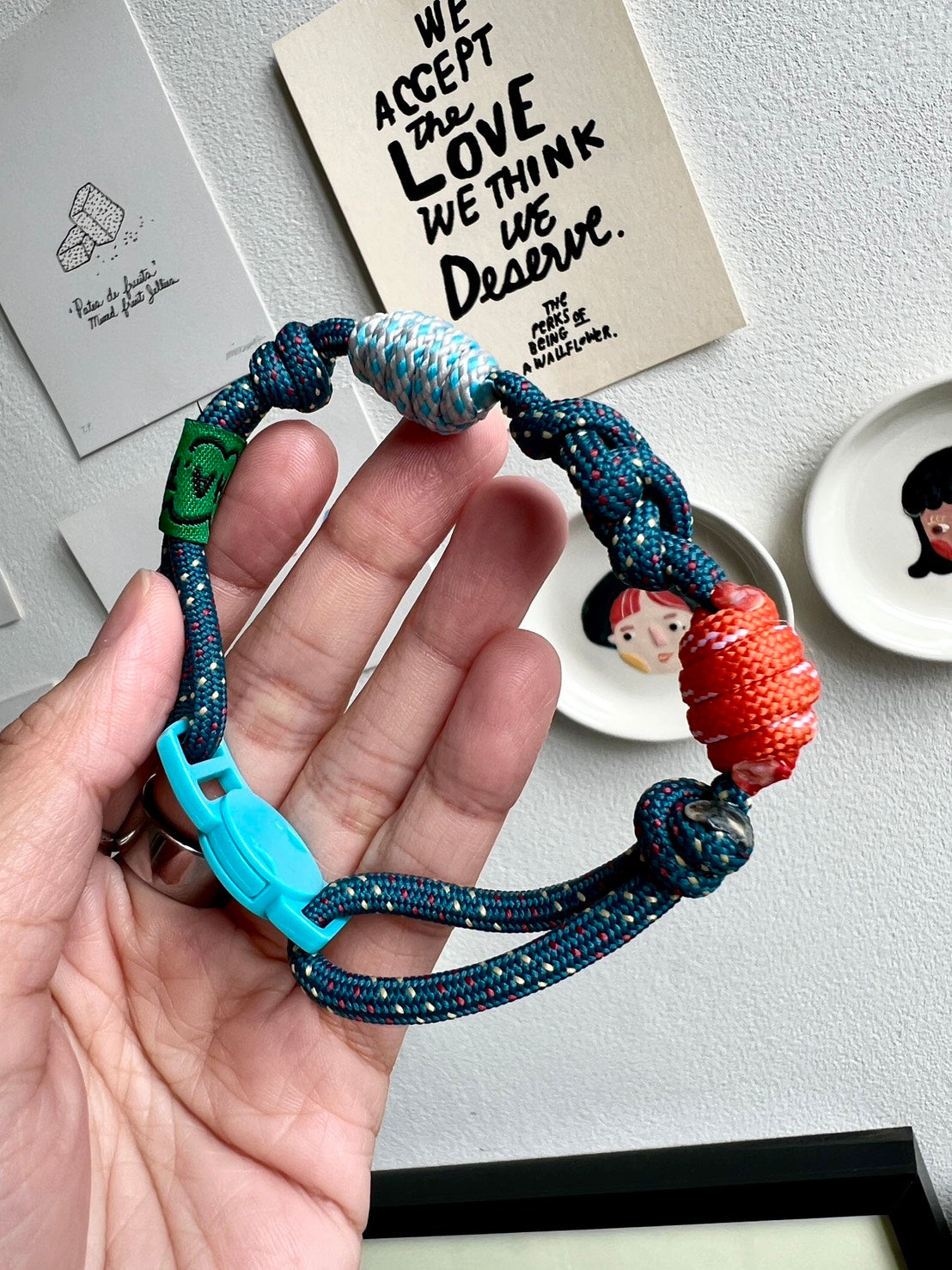 Breakaway Braided Nylon Cat Collar : Midnight Carnival Cat Ramen Collar