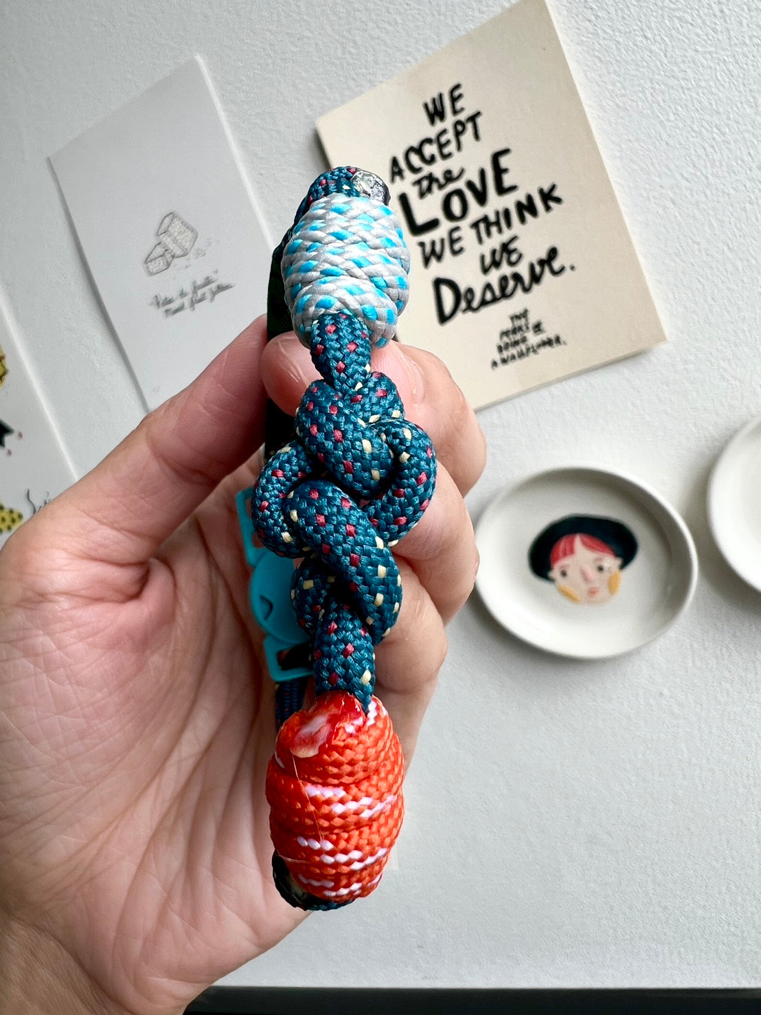 Breakaway Braided Nylon Cat Collar : Midnight Carnival Cat Ramen Collar