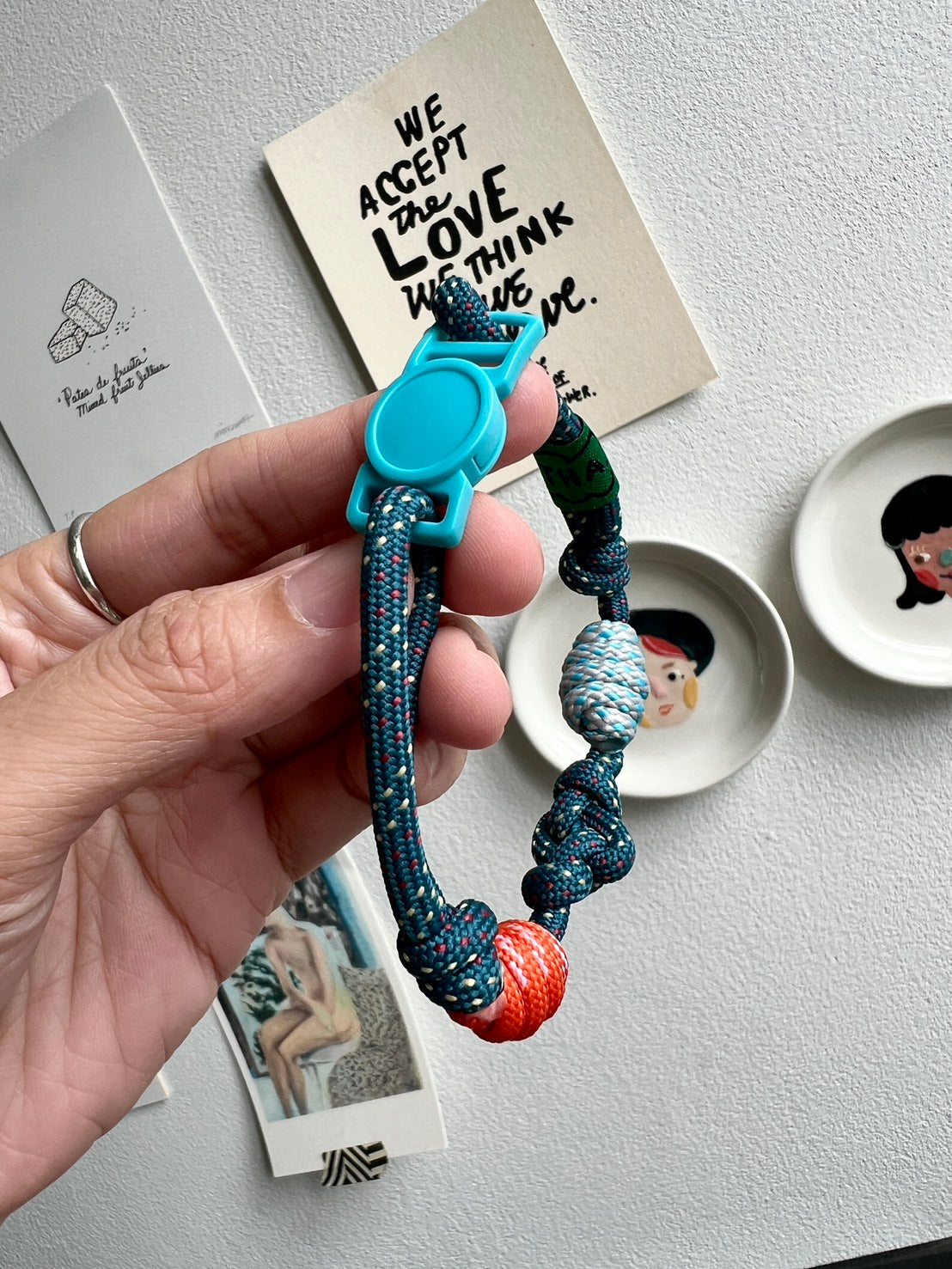 Breakaway Braided Nylon Cat Collar : Midnight Carnival Cat Ramen Collar