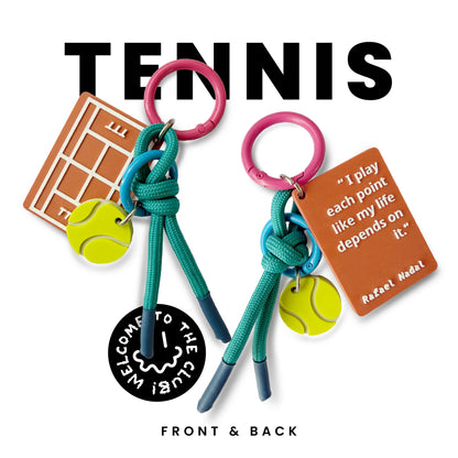 Tennis Keychain Charm