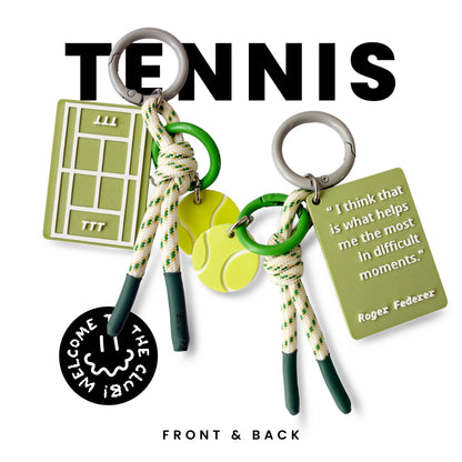 Tennis Keychain Charm