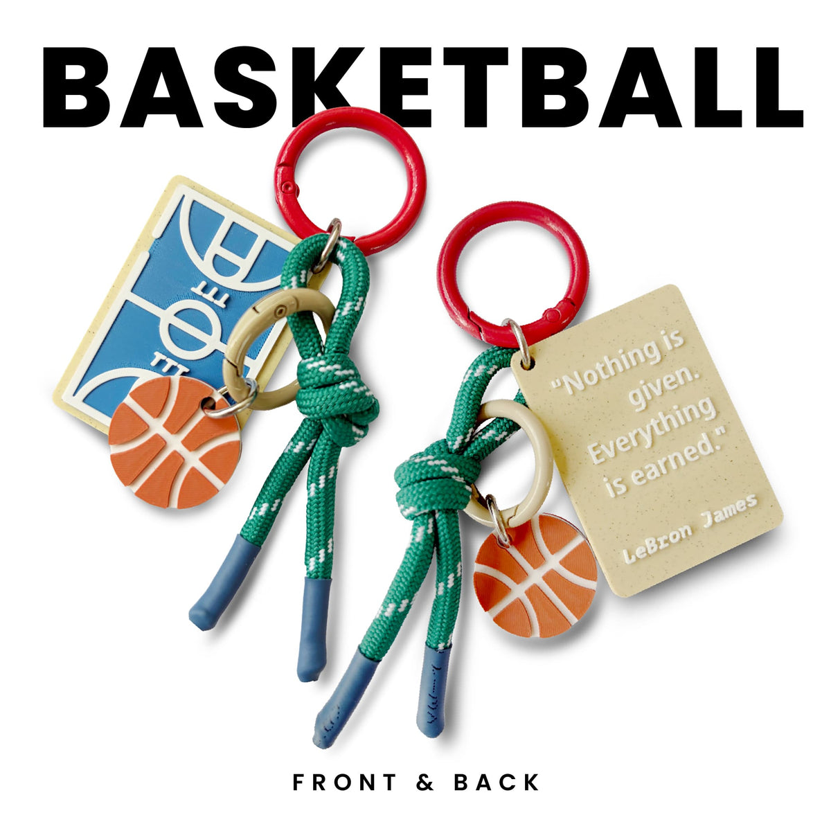 Basketball Keychain Charm