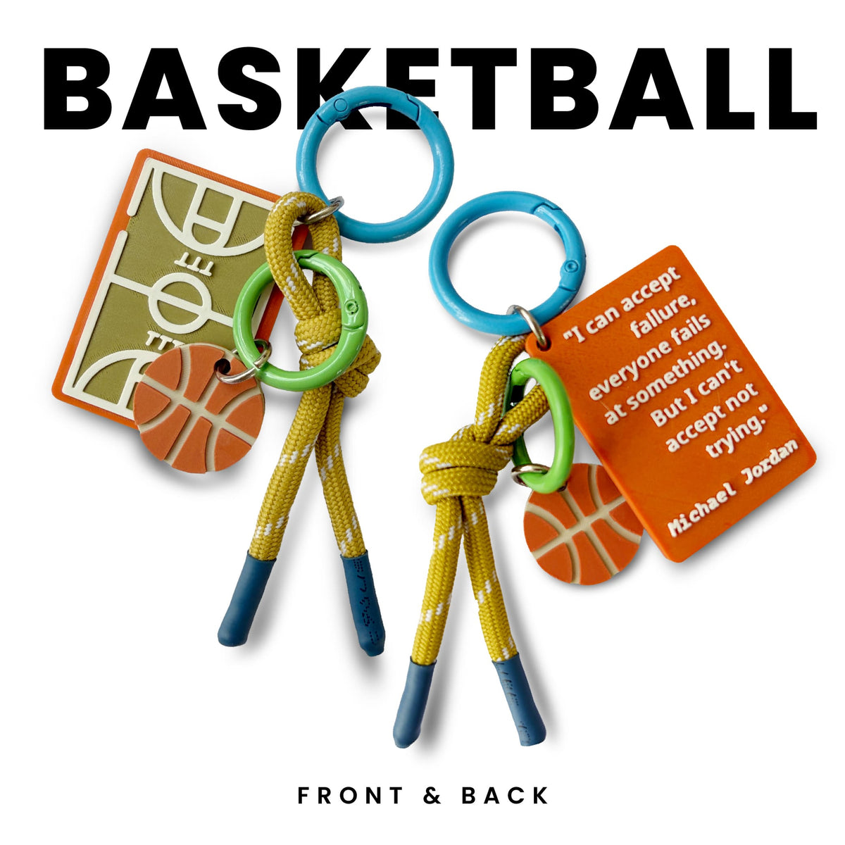 Basketball Keychain Charm