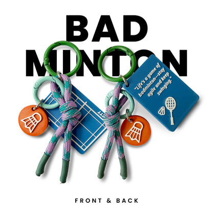 Badminton Keychain Charm