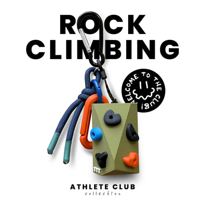 Rock Climbing Keychain Charm