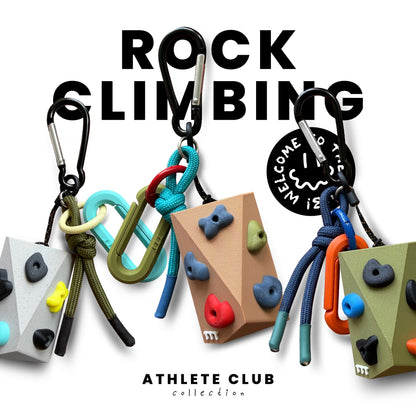 Rock Climbing Keychain Charm