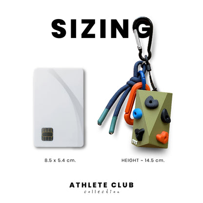 Rock Climbing Keychain Charm