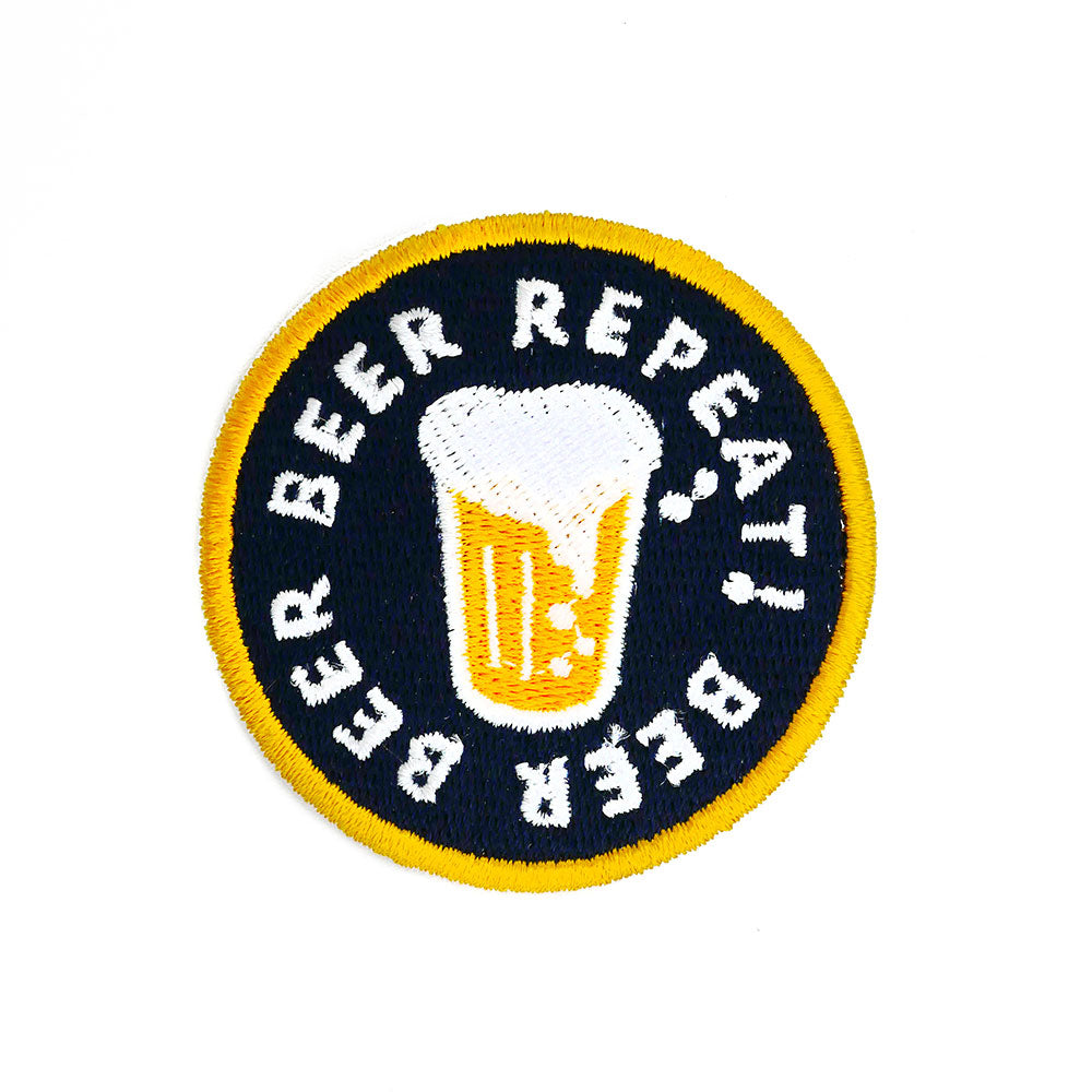 Beer Beer Beer - Embroidered Iron On Patch