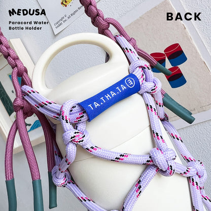 Medusa Paracord Shoulder Bottle Holder - Midnight Ember