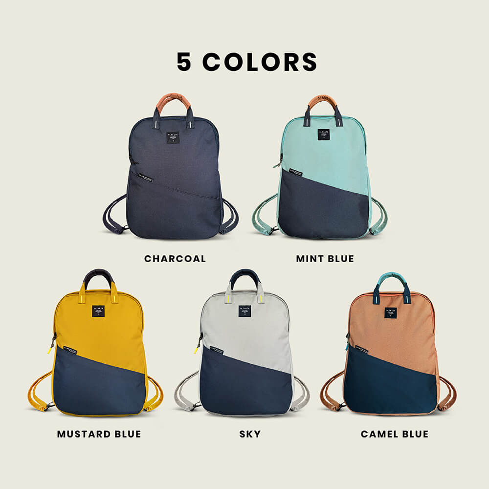 Mim relife mustard blue bag