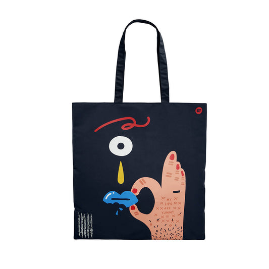 Yummy lips packable tote