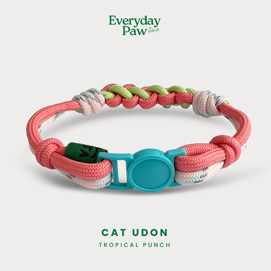 Udon Breakaway Braided Nylon Cat Collar
