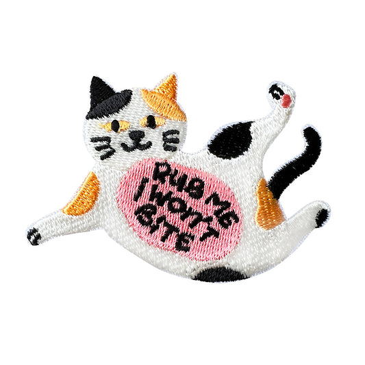 Rub My Belly - Embroidered Iron On Patch
