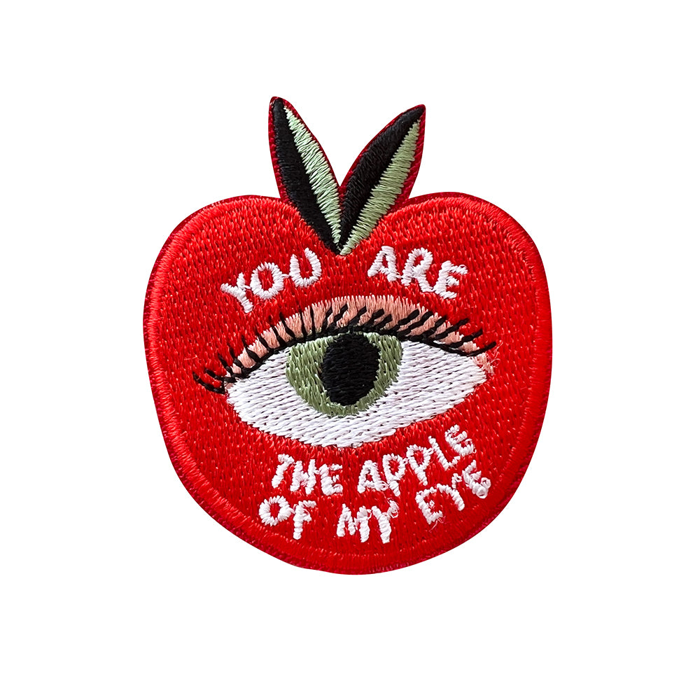 You're The Apple Of My Eye - Embroidered Iron On Patch
