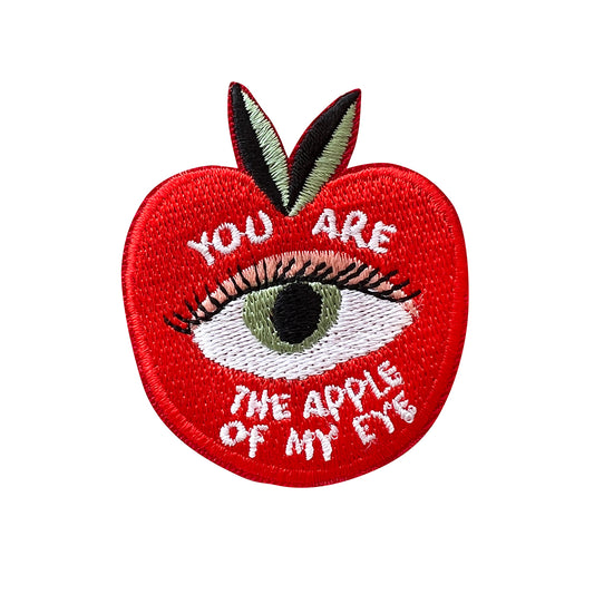 You're The Apple Of My Eye - Embroidered Iron On Patch