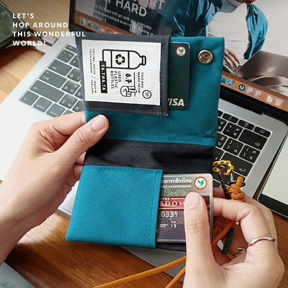 Hop relife mustard wallet lanyard